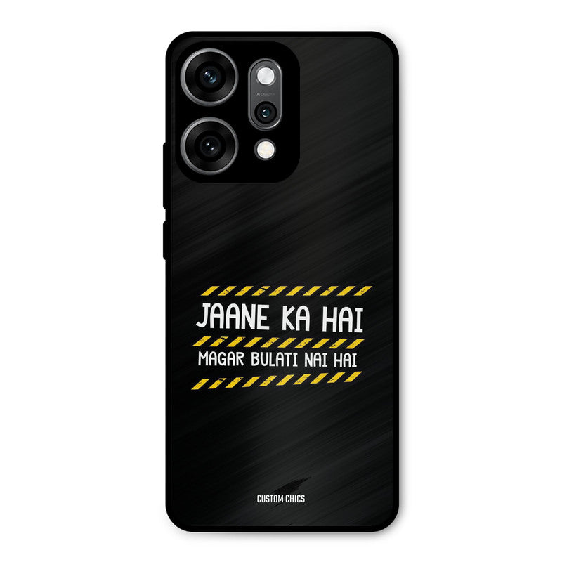 Jaane ka Nahi Oppo Reno 14 Pro Mobile Back Cover - Typography PrintShield Case