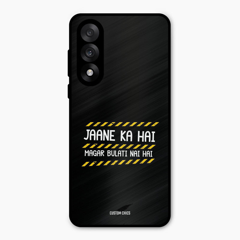 Jaane ka Nahi Oneplus Nord 5 Mobile Back Cover - Typography PrintShield Case
