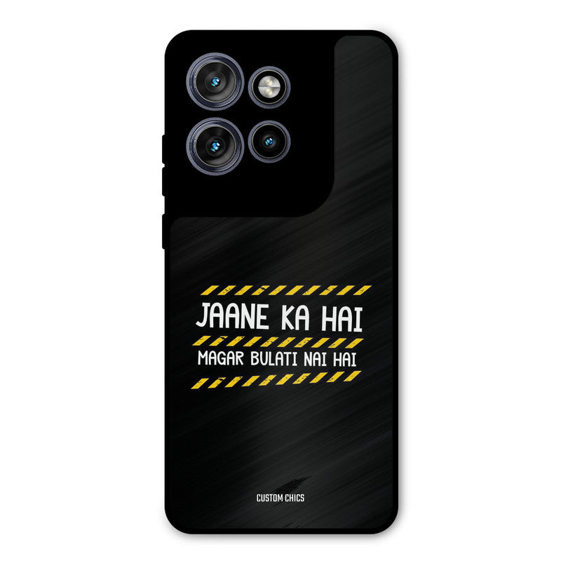 Jaane ka Nahi Motorola Edge 50 Neo Mobile Back Cover - Typography PrintShield Case