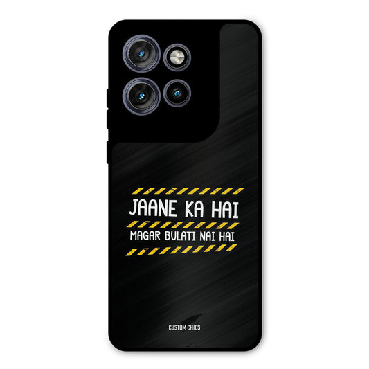 Jaane ka Nahi Motorola Edge 50 Neo Mobile Back Cover - Typography PrintShield Case