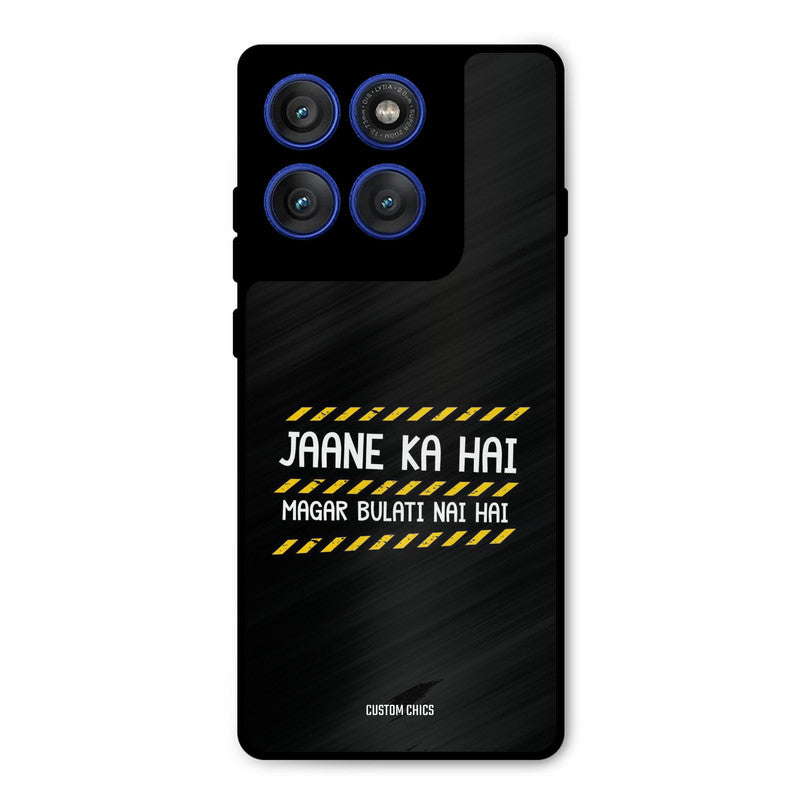 Jaane ka Nahi Motorola Edge 60 Pro Mobile Back Cover - Typography PrintShield Case