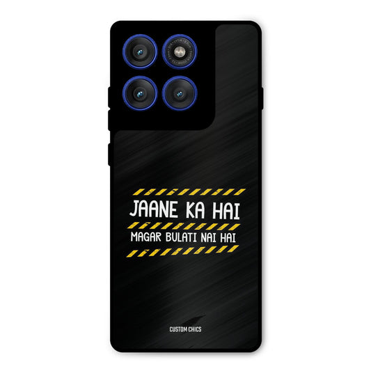 Jaane ka Nahi Motorola Edge 60 Pro Mobile Back Cover - Typography PrintShield Case
