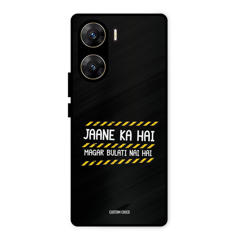 Jaane ka Nahi Vivo V29e Mobile Back Cover - Typography PrintShield Case