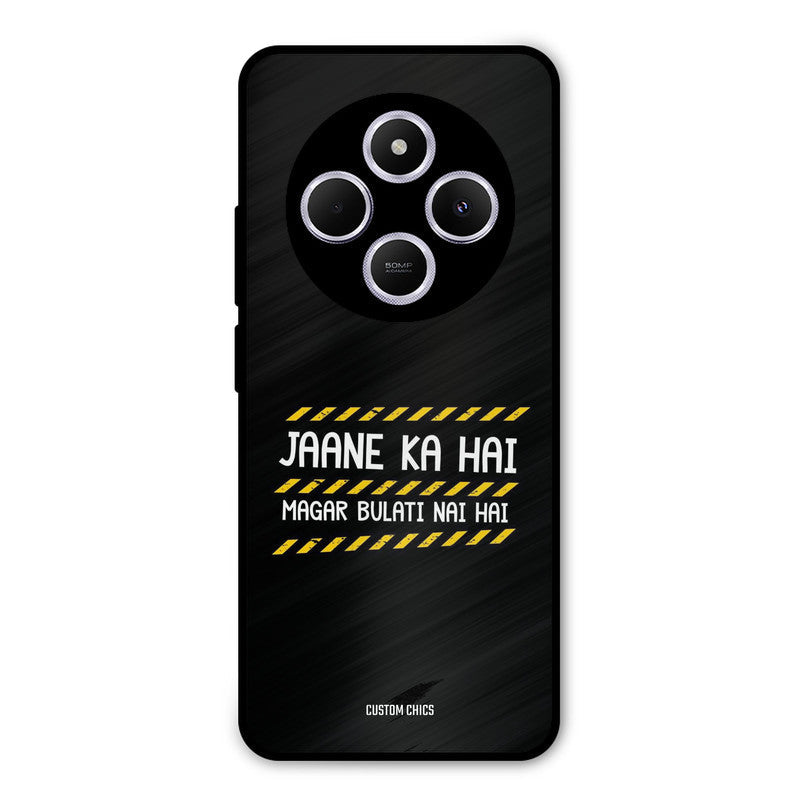 Jaane ka Nahi Poco M7 Mobile Back Cover - Typography PrintShield Case
