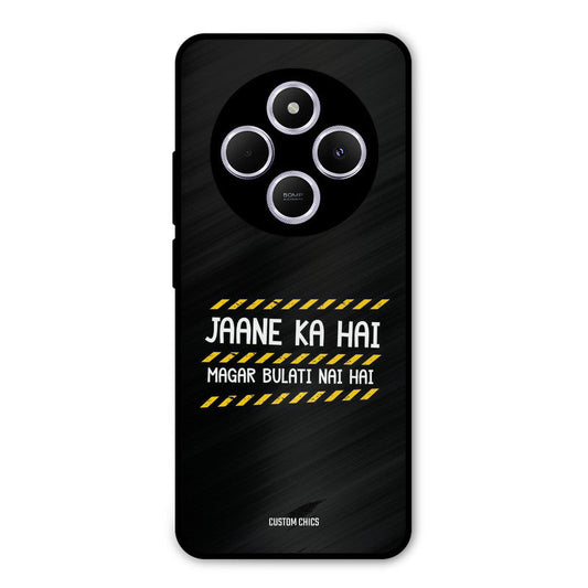 Jaane ka Nahi Poco M7 Mobile Back Cover - Typography PrintShield Case