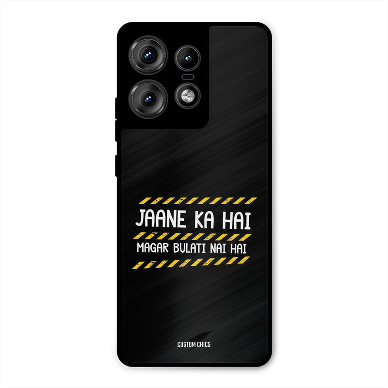 Jaane ka Nahi Motorola Edge 50 Pro Mobile Back Cover - Typography PrintShield Case
