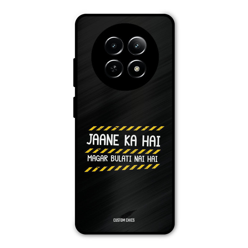 Jaane ka Nahi Realme Narzo N65 Mobile Back Cover - Typography PrintShield Case