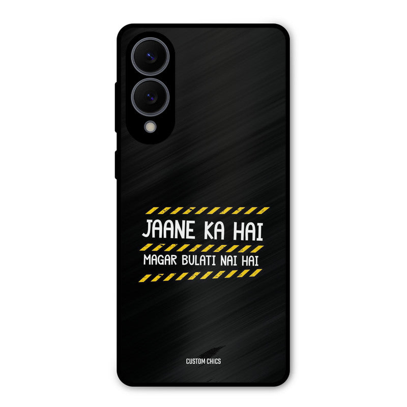 Jaane ka Nahi Samsung Galaxy S25 Edge Mobile Back Cover - Typography PrintShield Case
