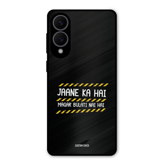 Jaane ka Nahi Samsung Galaxy S25 Edge Mobile Back Cover - Typography PrintShield Case