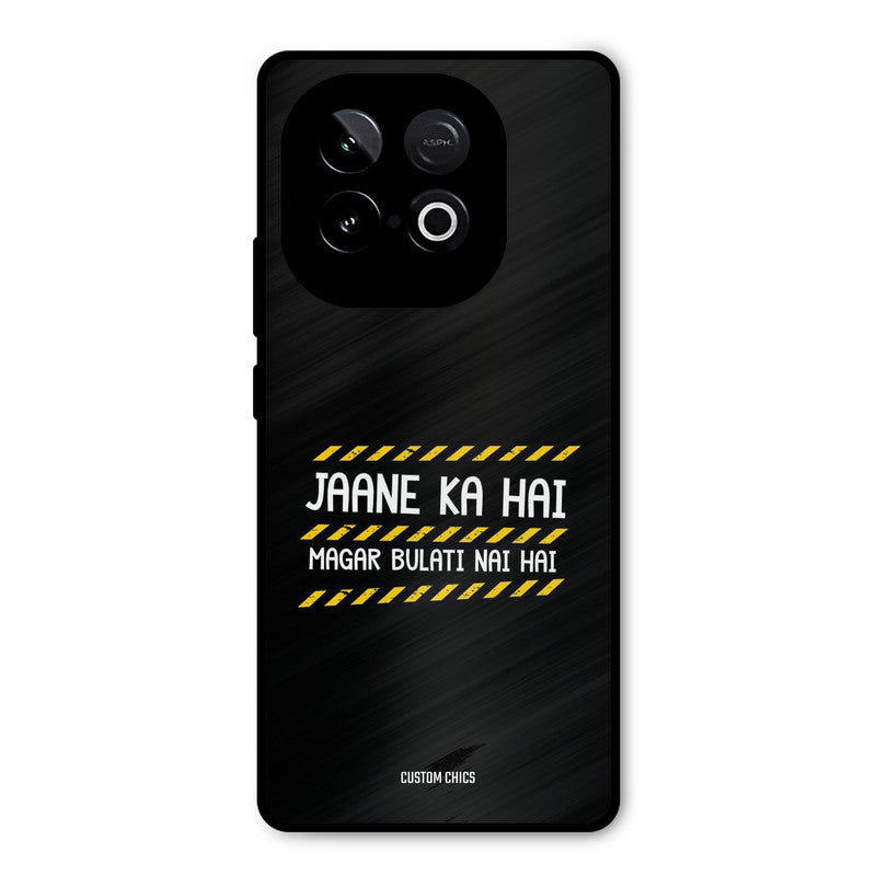 Jaane ka Nahi iQOO Neo 10 Mobile Back Cover - Typography PrintShield Case