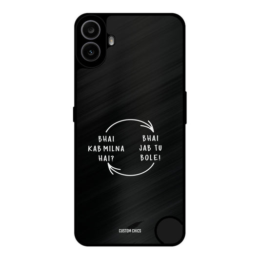 Jab Tu Bole Nothing CMF Phone 1 Mobile Back Cover - Typography PrintShield Case
