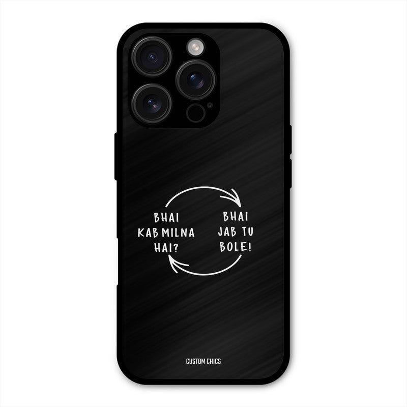 Jab Tu Bole iPhone 16 Pro Max Mobile Back Cover - Typography PrintShield Case