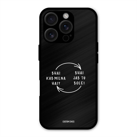 Jab Tu Bole iPhone 16 Pro Max Mobile Back Cover - Typography PrintShield Case