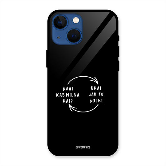 Jab Tu Bole iPhone 13 Mini Mobile Back Cover - Typography PrintShield Case