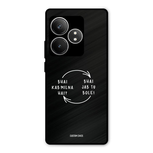 Jab Tu Bole Realme GT 6T Mobile Back Cover - Typography PrintShield Case