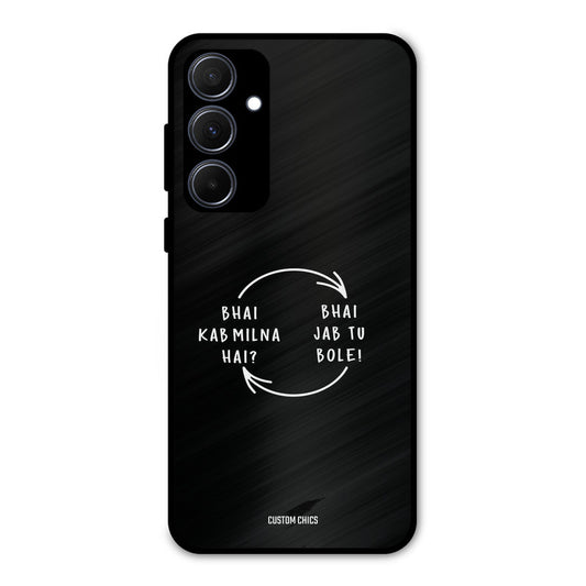 Jab Tu Bole Samsung Galaxy A35 5G Mobile Back Cover - Typography PrintShield Case