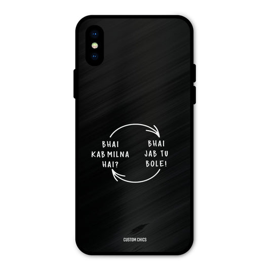Jab Tu Bole iPhone X Mobile Back Cover - Typography PrintShield Case