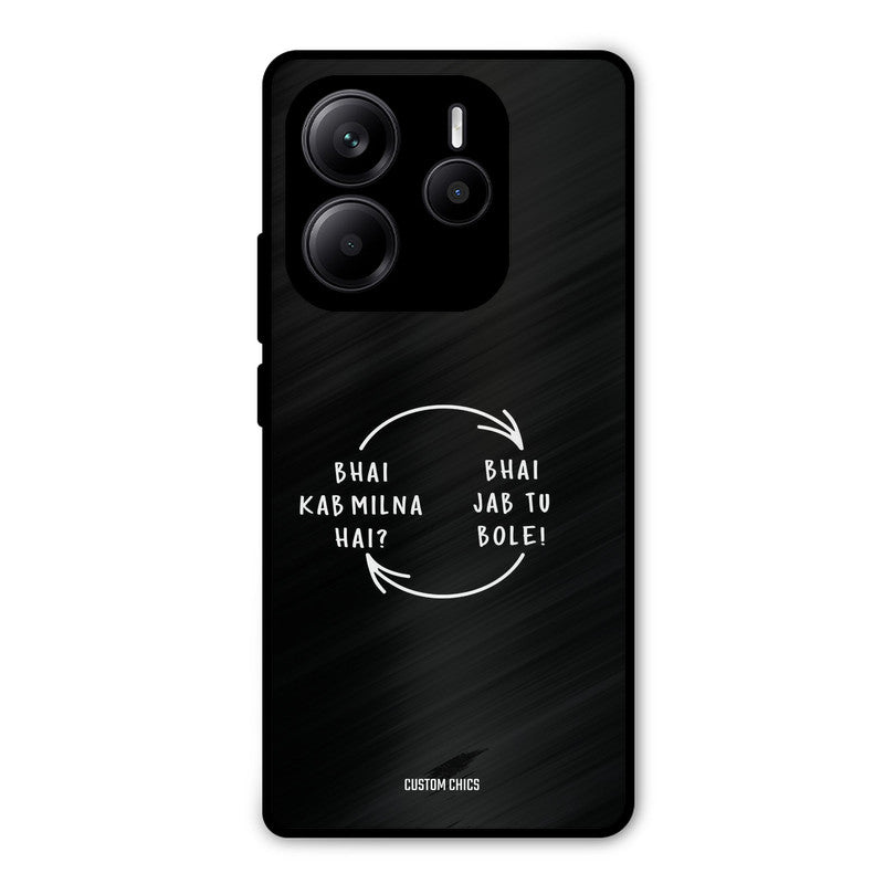 Jab Tu Bole Redmi Note 14 Mobile Back Cover - Typography PrintShield Case