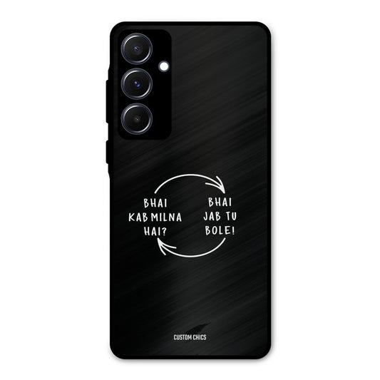 Jab Tu Bole Samsung Galaxy A55 5G Mobile Back Cover - Typography PrintShield Case