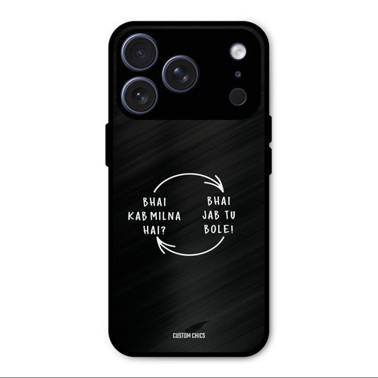 Jab Tu Bole iPhone 17 Pro Max Mobile Back Cover - Typography PrintShield Case