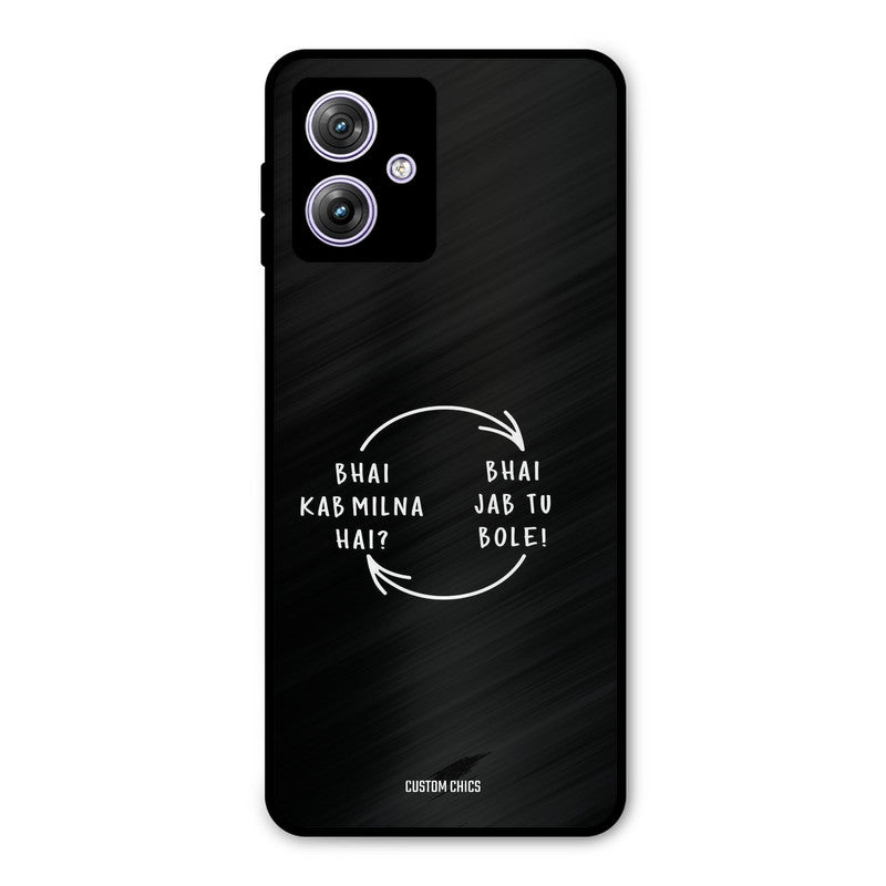 Jab Tu Bole Moto G54 Mobile Back Cover - Typography PrintShield Case