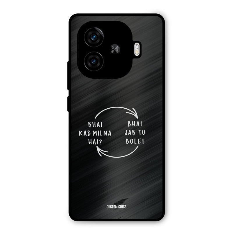Jab Tu Bole iQoo Z9 Turbo Mobile Back Cover - Typography PrintShield Case