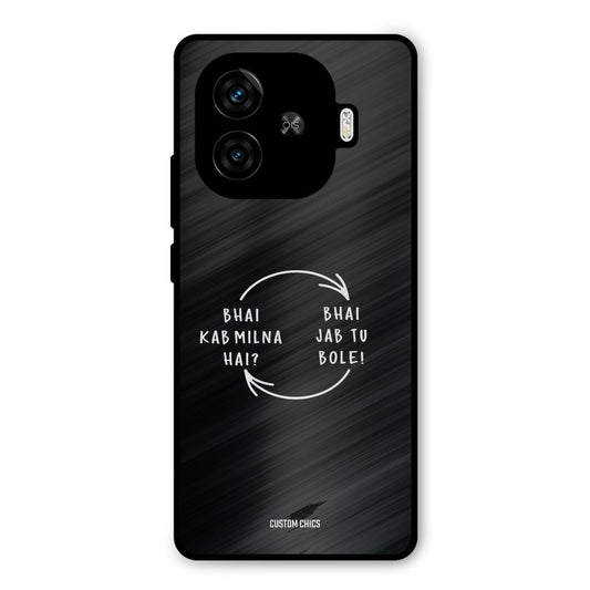 Jab Tu Bole iQoo Z9 Turbo Mobile Back Cover - Typography PrintShield Case
