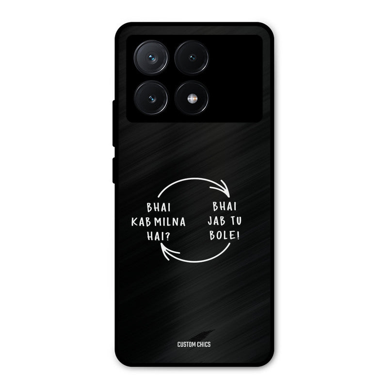 Jab Tu Bole Poco X6 Pro Mobile Back Cover - Typography PrintShield Case