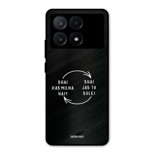 Jab Tu Bole Poco X6 Pro Mobile Back Cover - Typography PrintShield Case