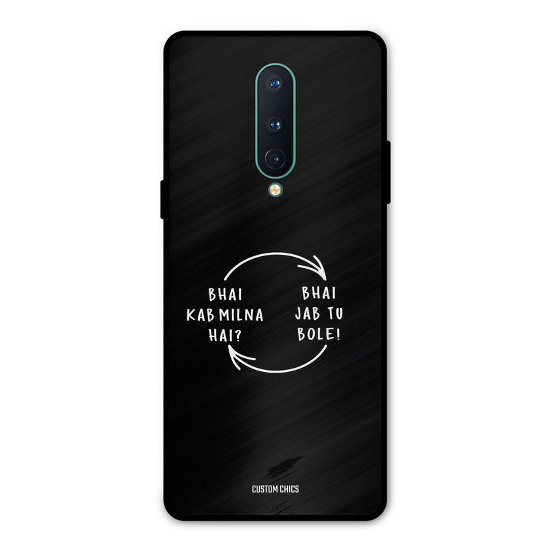Jab Tu Bole Oneplus 8 Mobile Back Cover - Typography PrintShield Case