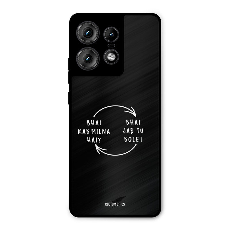 Jab Tu Bole Motorola Edge 50 Pro Mobile Back Cover - Typography PrintShield Case
