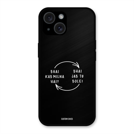 Jab Tu Bole iPhone 15 Plus Mobile Back Cover - Typography PrintShield Case