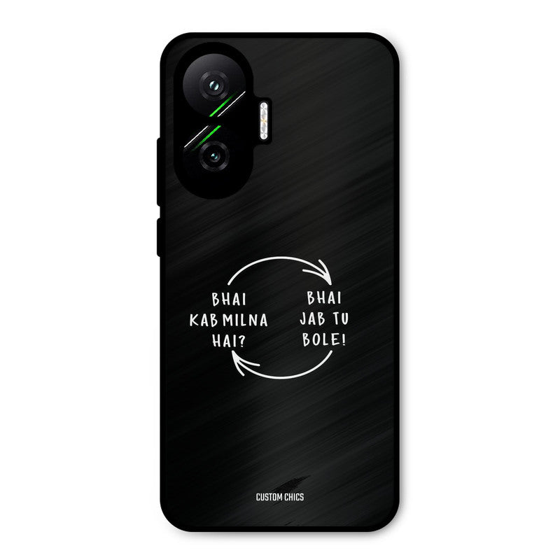 Jab Tu Bole Poco F7 5G Mobile Back Cover - Typography PrintShield Case