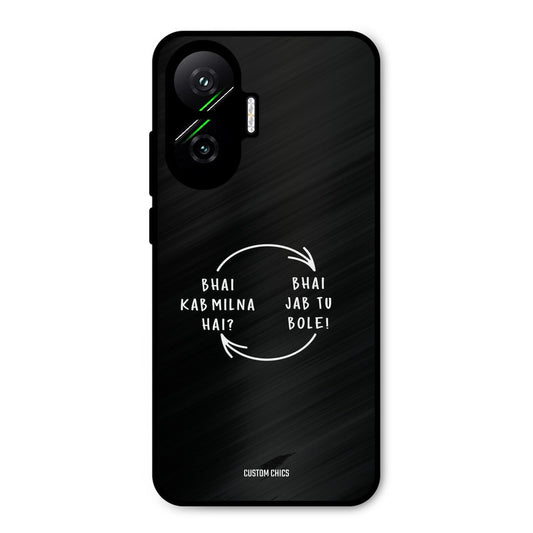 Jab Tu Bole Poco F7 5G Mobile Back Cover - Typography PrintShield Case