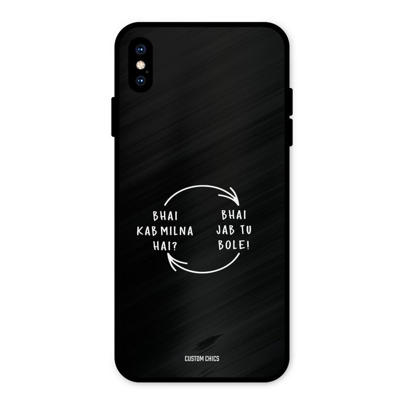 Jab Tu Bole iPhone XS Max Mobile Back Cover - Typography PrintShield Case