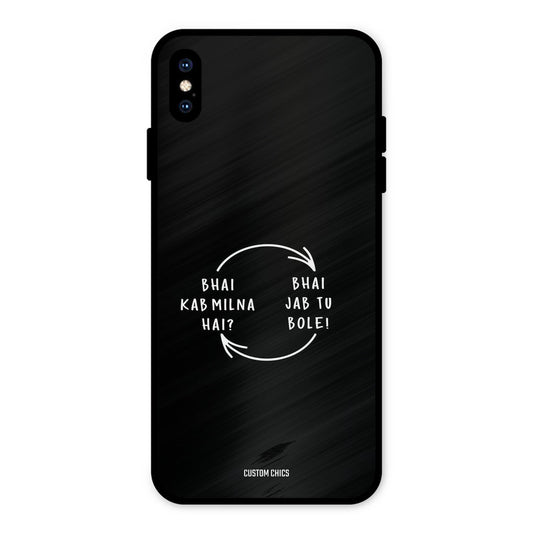 Jab Tu Bole iPhone XS Max Mobile Back Cover - Typography PrintShield Case