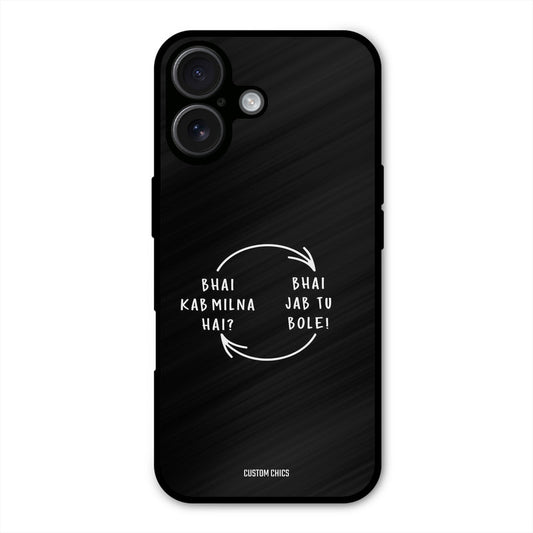 Jab Tu Bole iPhone 16 Plus Mobile Back Cover - Typography PrintShield Case