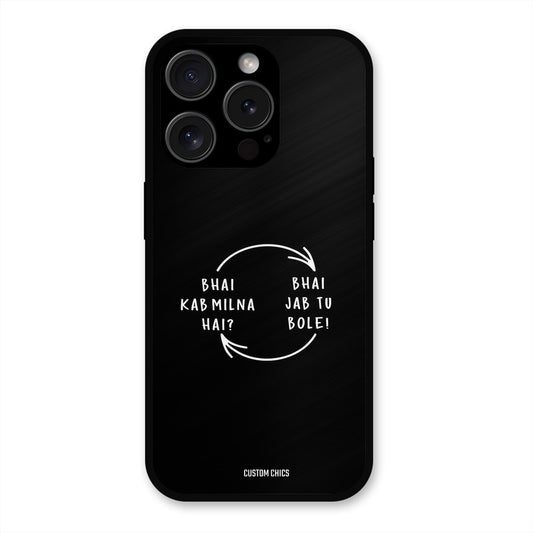 Jab Tu Bole iPhone 15 Pro Max Mobile Back Cover - Typography PrintShield Case