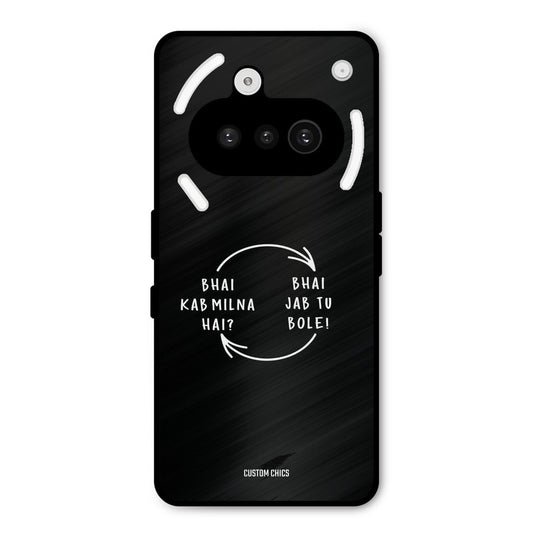 Jab Tu Bole Nothing Phone 3A Mobile Back Cover - Typography PrintShield Case