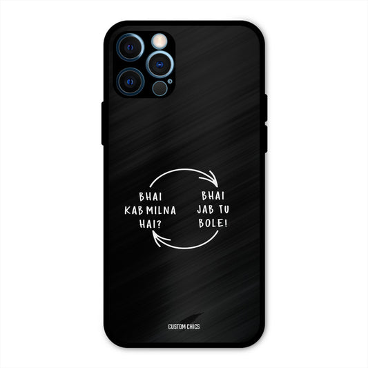 Jab Tu Bole iPhone 12 Pro Mobile Back Cover - Typography PrintShield Case