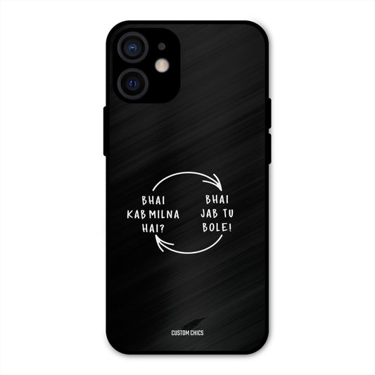 Jab Tu Bole iPhone 12 Mini Mobile Back Cover - Typography PrintShield Case