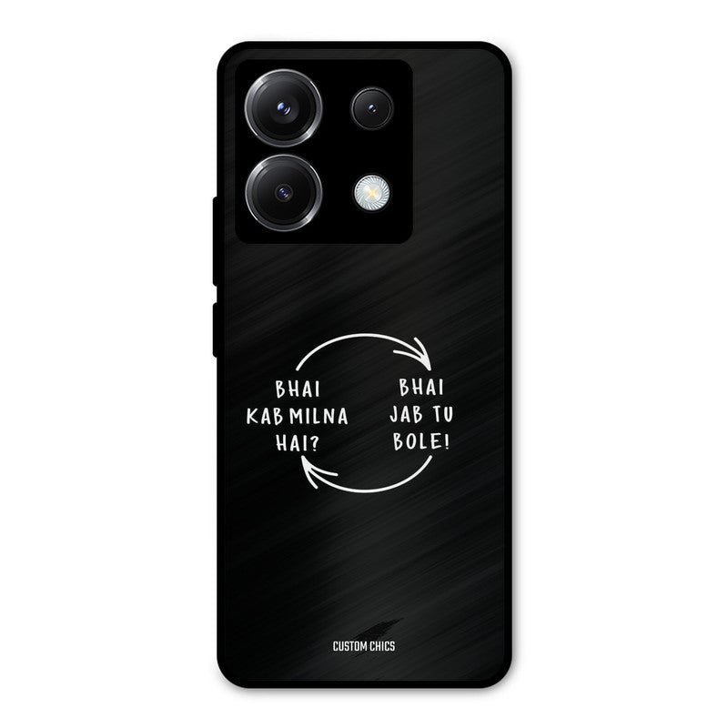 Jab Tu Bole Poco X6 Mobile Back Cover - Typography PrintShield Case