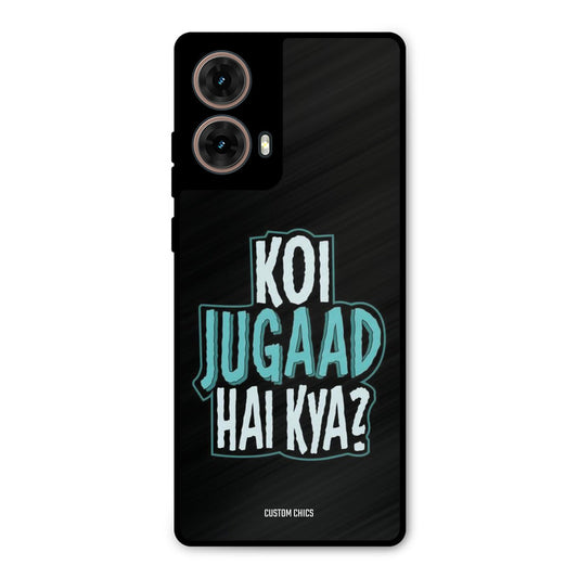 Jugaad Hai Kya Moto G85 Mobile Back Cover - Typography PrintShield Case