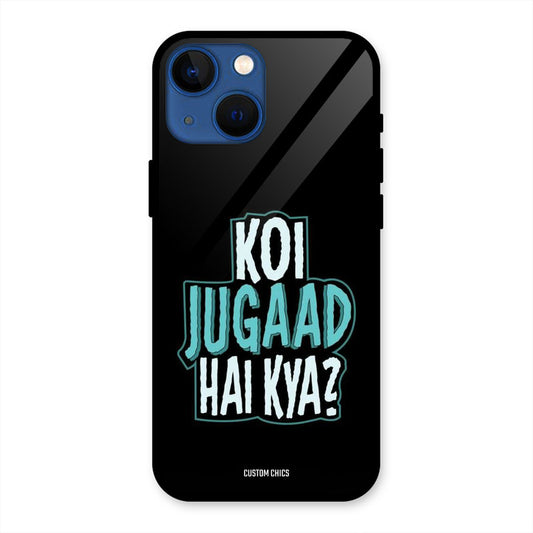 Jugaad Hai Kya iPhone 13 Mini Mobile Back Cover - Typography PrintShield Case