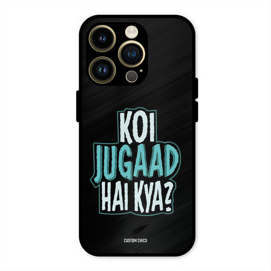 Jugaad Hai Kya iPhone 14 Pro Max Mobile Back Cover - Typography PrintShield Case