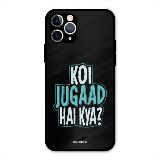 Jugaad Hai Kya iPhone 11 Pro Mobile Back Cover - Typography PrintShield Case