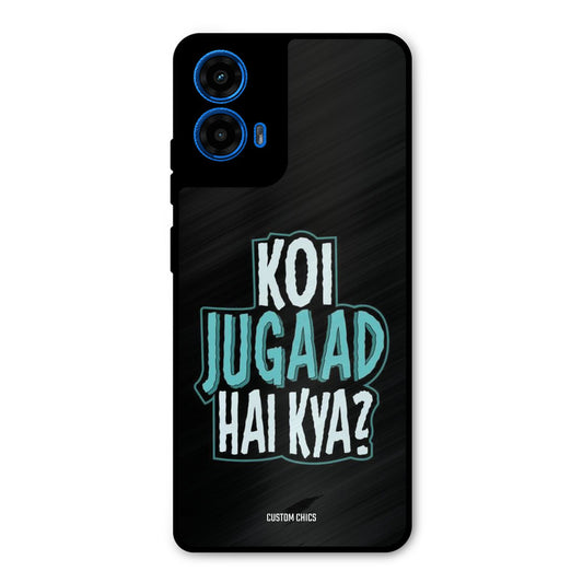Jugaad Hai Kya Moto G45 Mobile Back Cover - Typography PrintShield Case