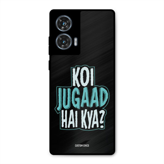 Jugaad Hai Kya Motorola Edge 50 Fusion Mobile Back Cover - Typography PrintShield Case