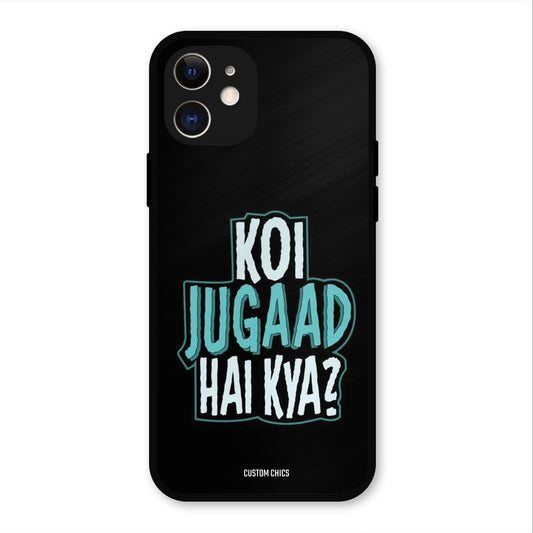 Jugaad Hai Kya iPhone 12 Mobile Back Cover - Typography PrintShield Case