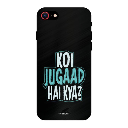 Jugaad Hai Kya iPhone SE 2020 Mobile Back Cover - Typography PrintShield Case